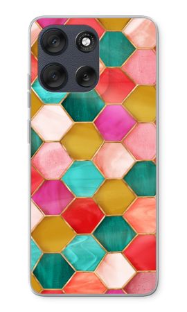 Hexagons in stained glass