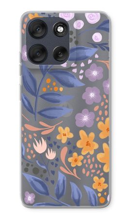 Flowers with blue leaves