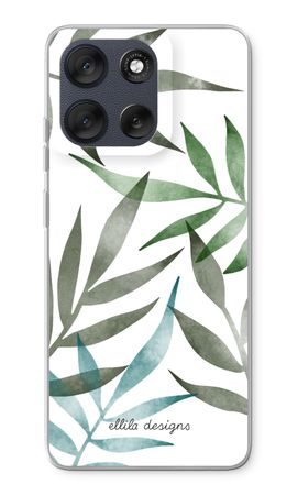 Tropical watercolor leaves