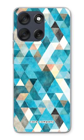 Coloured triangles blue