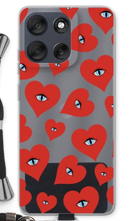 Les yeux du cœur rouge