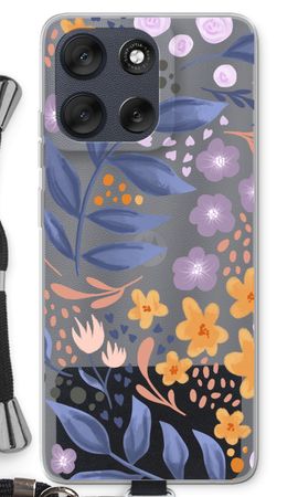 Flowers with blue leaves