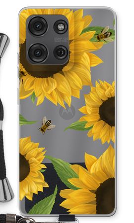 Sunflower and bees