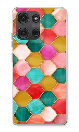 Hexagons in stained glass