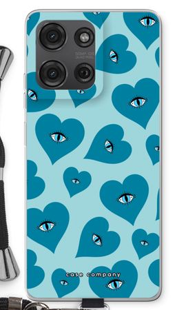 Blue heart eyes