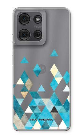Coloured triangles blue