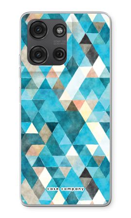 Coloured triangles blue