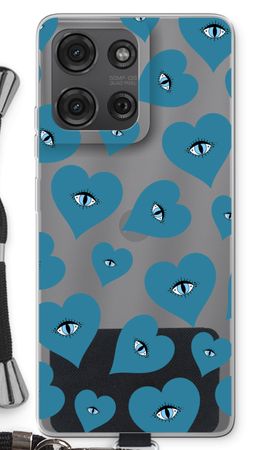 Blue heart eyes