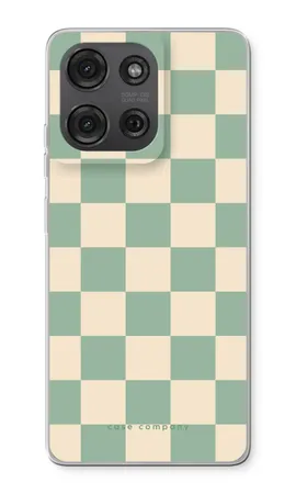 Checkered Mint, Miękkie etui Motorola Moto G86