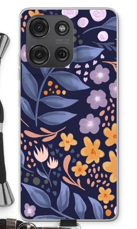 Flowers with blue leaves