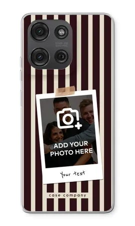Polaroid - Retro, Miękkie etui Motorola Moto G86