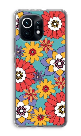 Retro Flowers - Blue