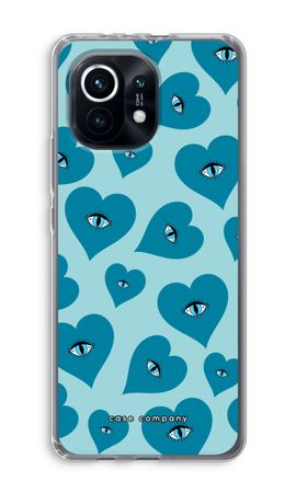 Blue heart eyes