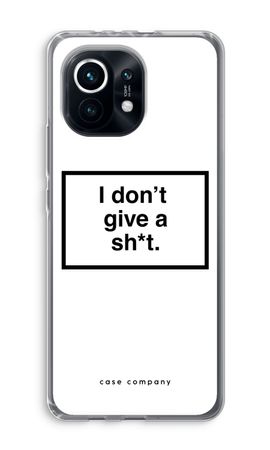 Don't give a shit
