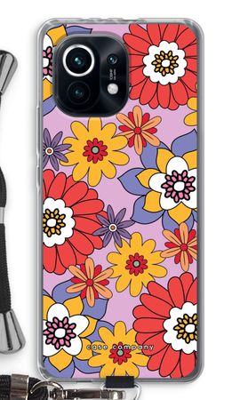 Retro Blumen - Lila