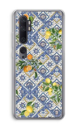 Blue tiles, lemons and oranges - small