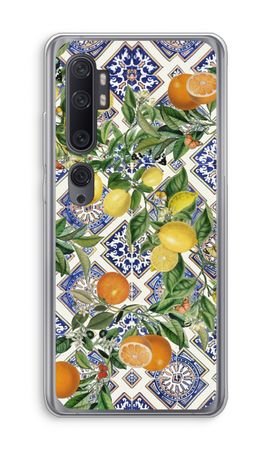 Blue tiles, lemons and oranges