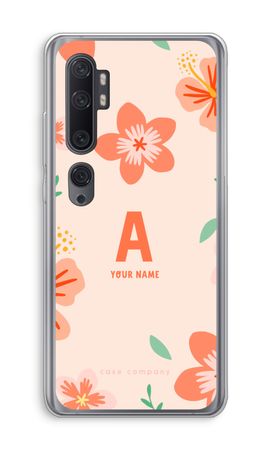 Tropical Pink Flowers Monogram