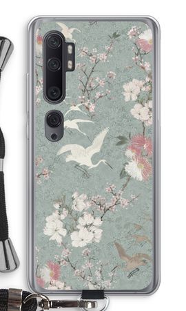 Japanese crane birds blossom