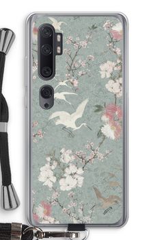 Japanese crane birds blossom