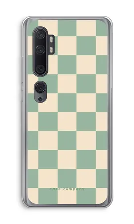 Checkered Mint, Xiaomi Mi Note 10 soft hoesje