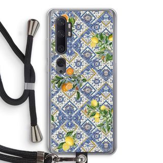 Blue tiles, lemons and oranges - small