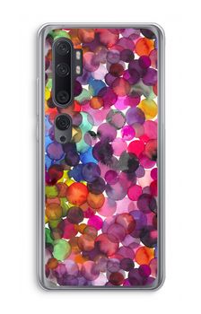 Overlappende waterverfstippen