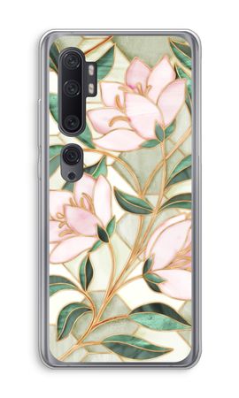 Orange stained glass flower