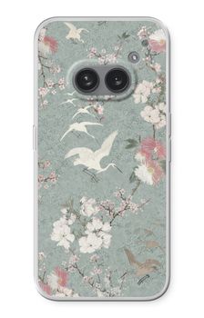 Japanese crane birds blossom