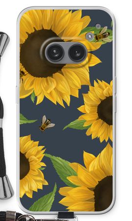 Sunflower and bees