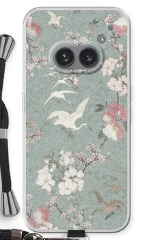 Japanese crane birds blossom