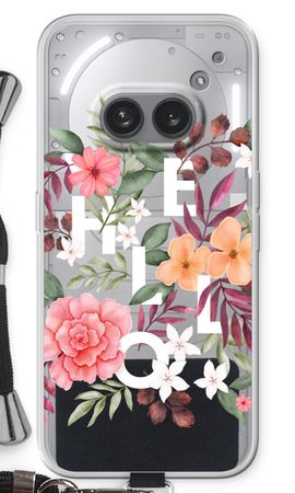 Hello in flowers