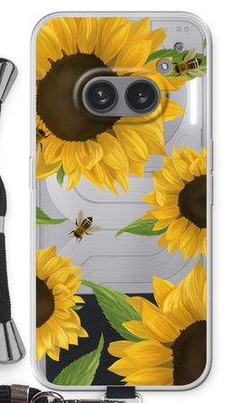 Sunflower and bees