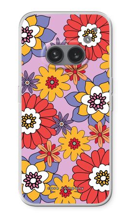 Retro Flowers - Purple