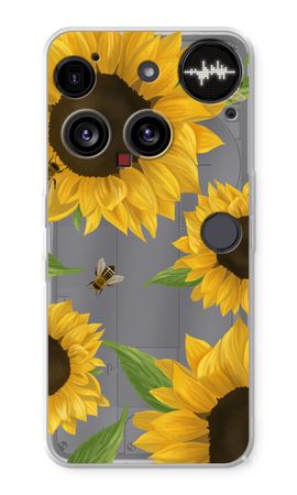 Sunflower and bees