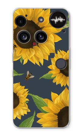 Sunflower and bees