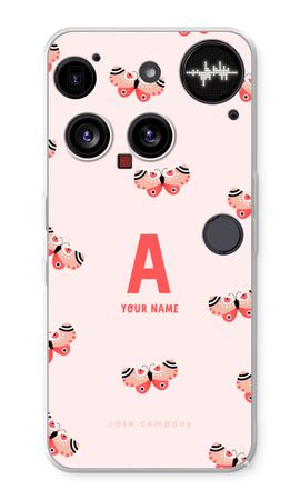 Rosy Butterflies Monogram