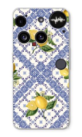 Blue tiles and lemons