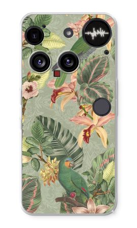 Tropical jungle parrot