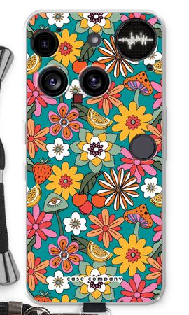 Retro Flowers N°2 - Blue