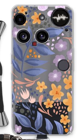 Flowers with blue leaves