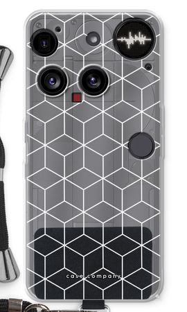 Cubes black and white