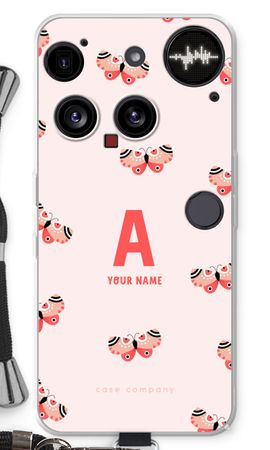 Rosy Butterflies Monogram