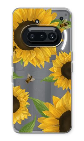 Sunflower and bees