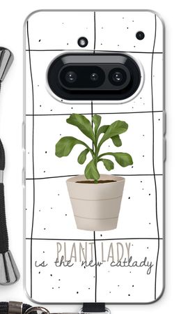 Houseplant on windowpane