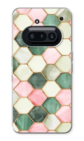 Hexagons in stained glass