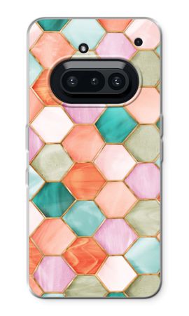 Hexagons in stained glass