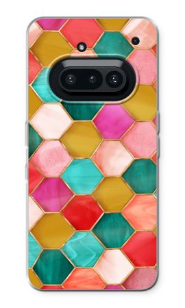 Hexagons in stained glass