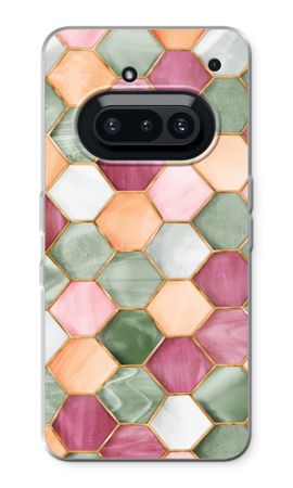 Hexagons in stained glass