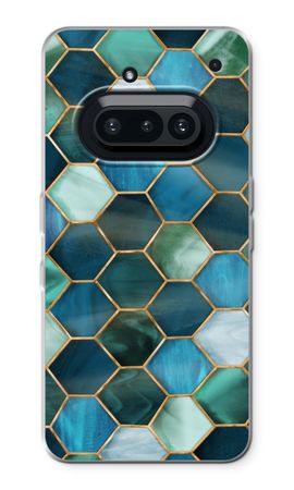 Hexagons in stained glass